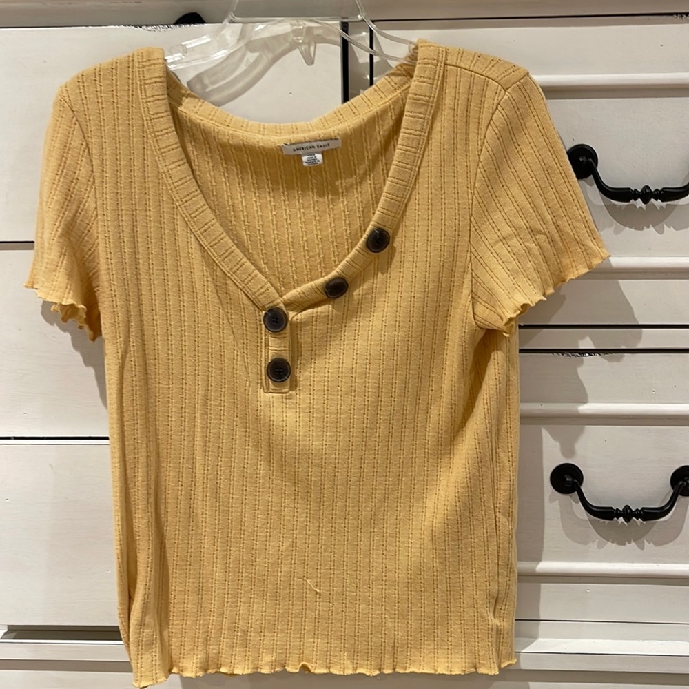 American Eagle Yellow Shirt